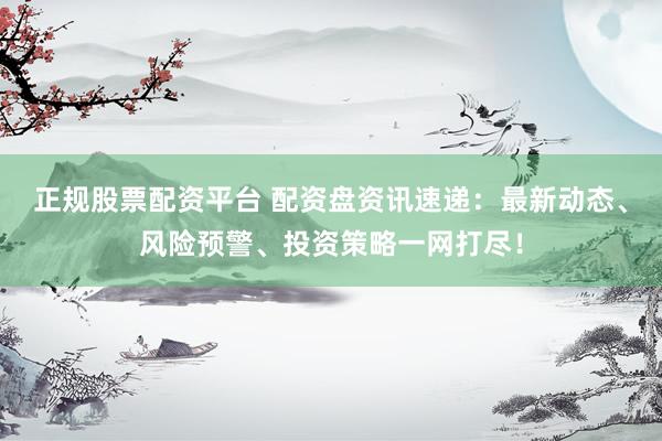 正规股票配资平台 配资盘资讯速递：最新动态、风险预警、投资策略一网打尽！