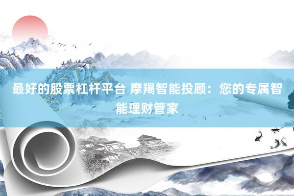 最好的股票杠杆平台 摩羯智能投顾：您的专属智能理财管家
