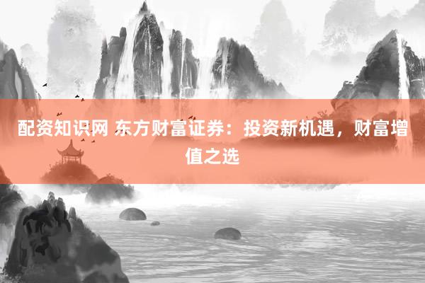 配资知识网 东方财富证券：投资新机遇，财富增值之选