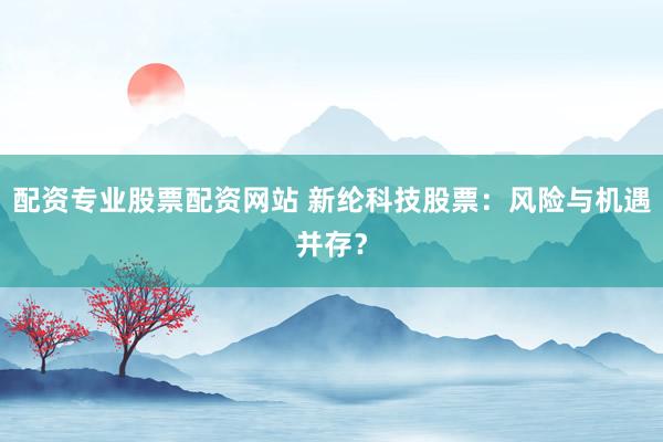 配资专业股票配资网站 新纶科技股票:风险与机遇并存?